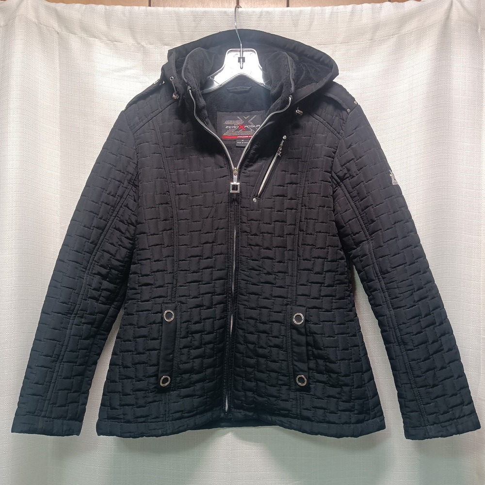 ZeroXposur Evolution Black Quilted Winter‎ Sport Jacket Women's M Winter Outdoor